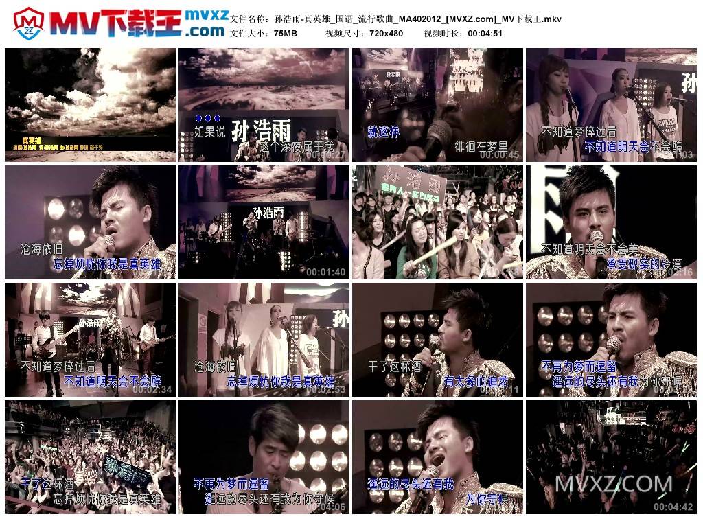 孙浩雨-真英雄_国语_流行歌曲_MA402012